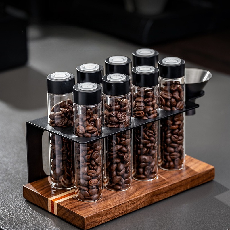 Kitchen Gadgets Organizer - JUSTINLAU Barattoli in Vetro per Chicchi