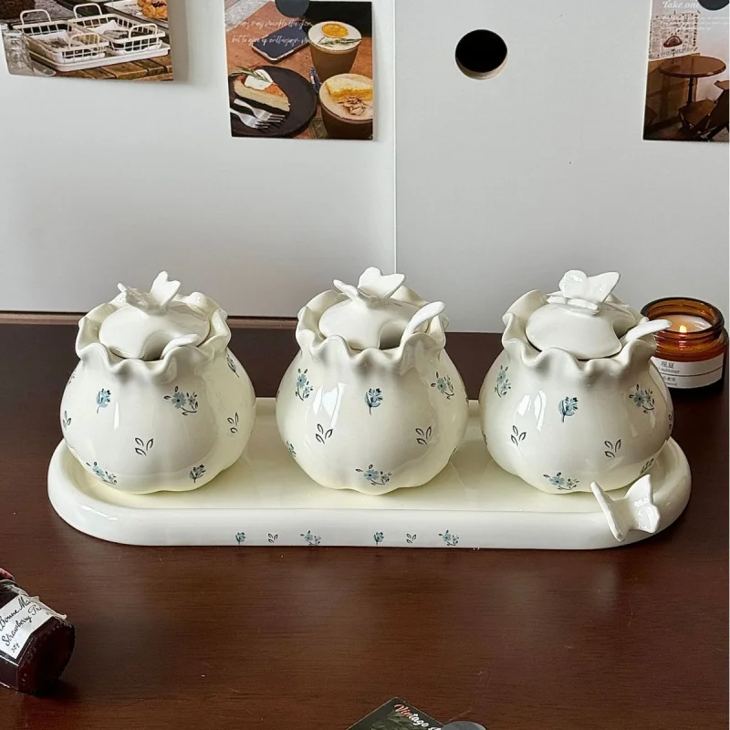 Kitchen Gadgets Vintage - Set di 3 Barattoli Vintage in