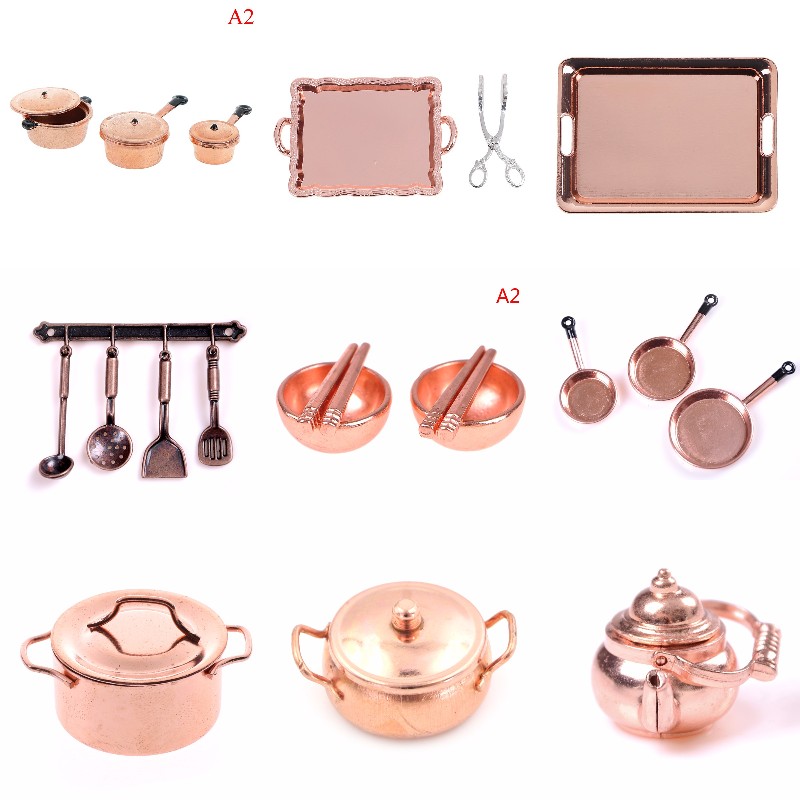 Kitchen Gadgets Gold - Scala 1:12 Casa delle bambole in