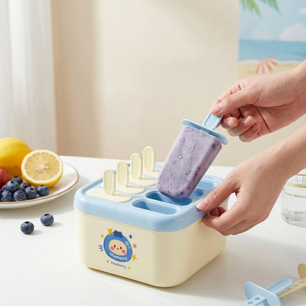Kitchen Gadgets For Kids - Stampo per ghiaccioli in plastica con