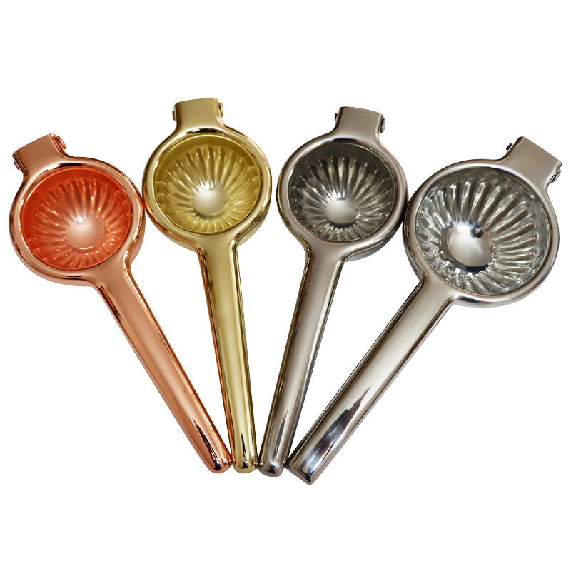 Kitchen Gadgets Gold - Spremiagrumi manuale in acciaio inossidabile per