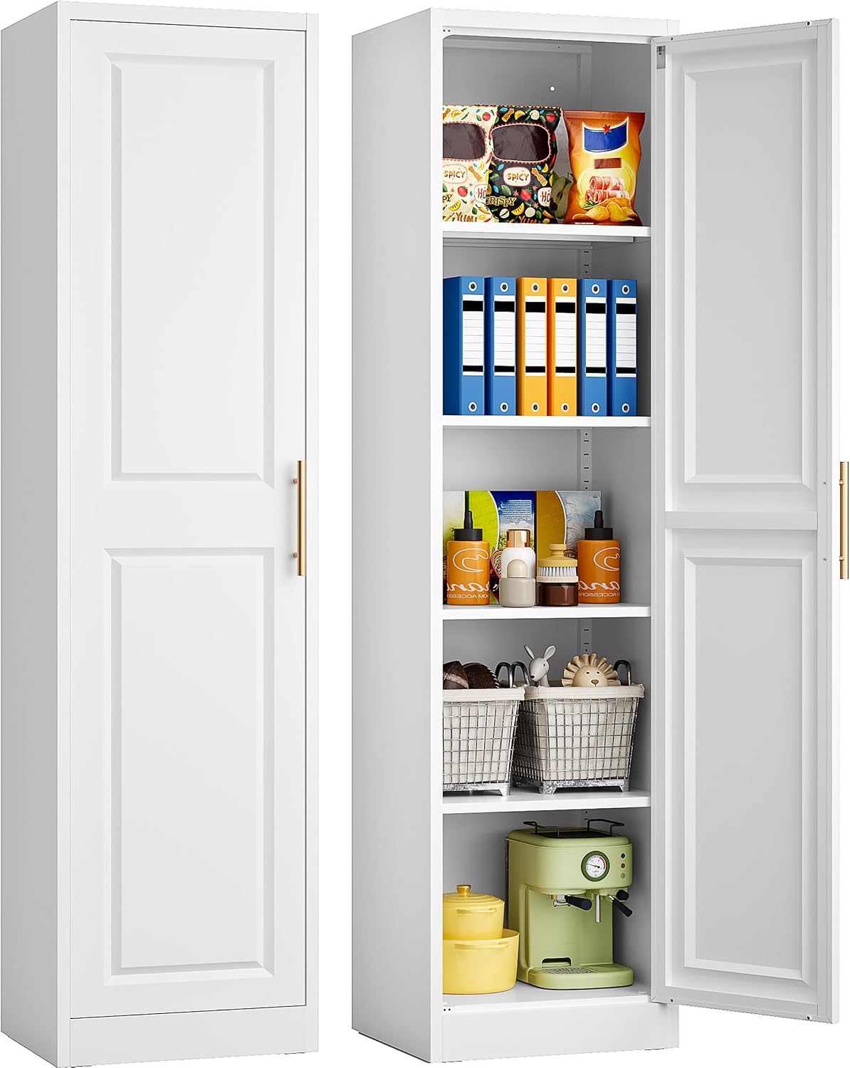 Kitchen Gadgets Organizer - Armadio stretto alto con una porta