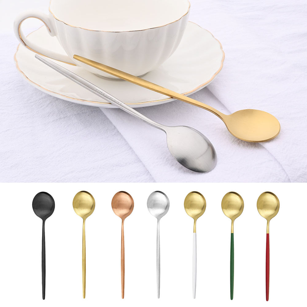 Kitchen Gadgets Gold - 6 pezzi piccolo cucchiaio opaco tè