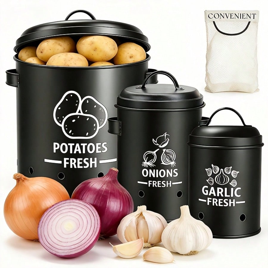 Set di Contenitori per Patate, - Kitchen Gadgets Organizer recensione e prezzo