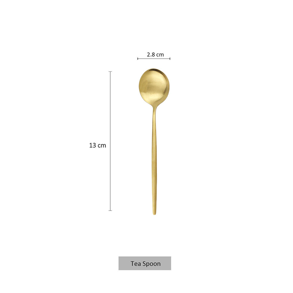 Cucchiaino da tè in acciaio in - Kitchen Gadgets Gold recensione e prezzo