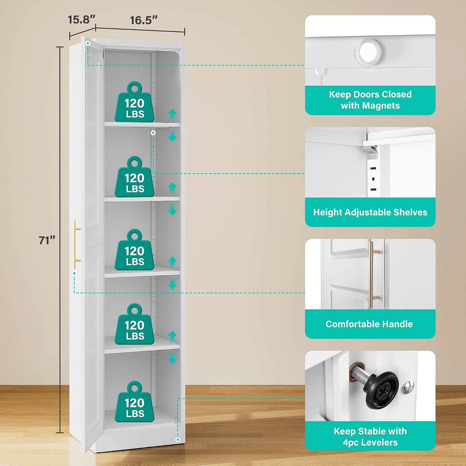 Armadio stretto alto con una p - Kitchen Gadgets Organizer recensione e prezzo